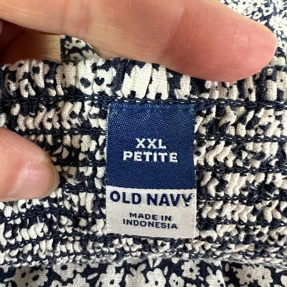 Old Navy Womens Floral Sundress Sleeveless Scoop Neck Smocked Pockets XXL Petite - Picture 8 of 8